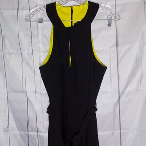 Alex Marie classic business casual halter black jumpsuit